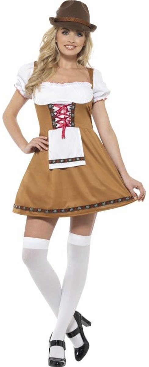 Boeren Tirol & Oktoberfest Kostuum | Beiers Bruin Oktoberfest | Vrouw | Large | Bierfeest | Verkleedkleding